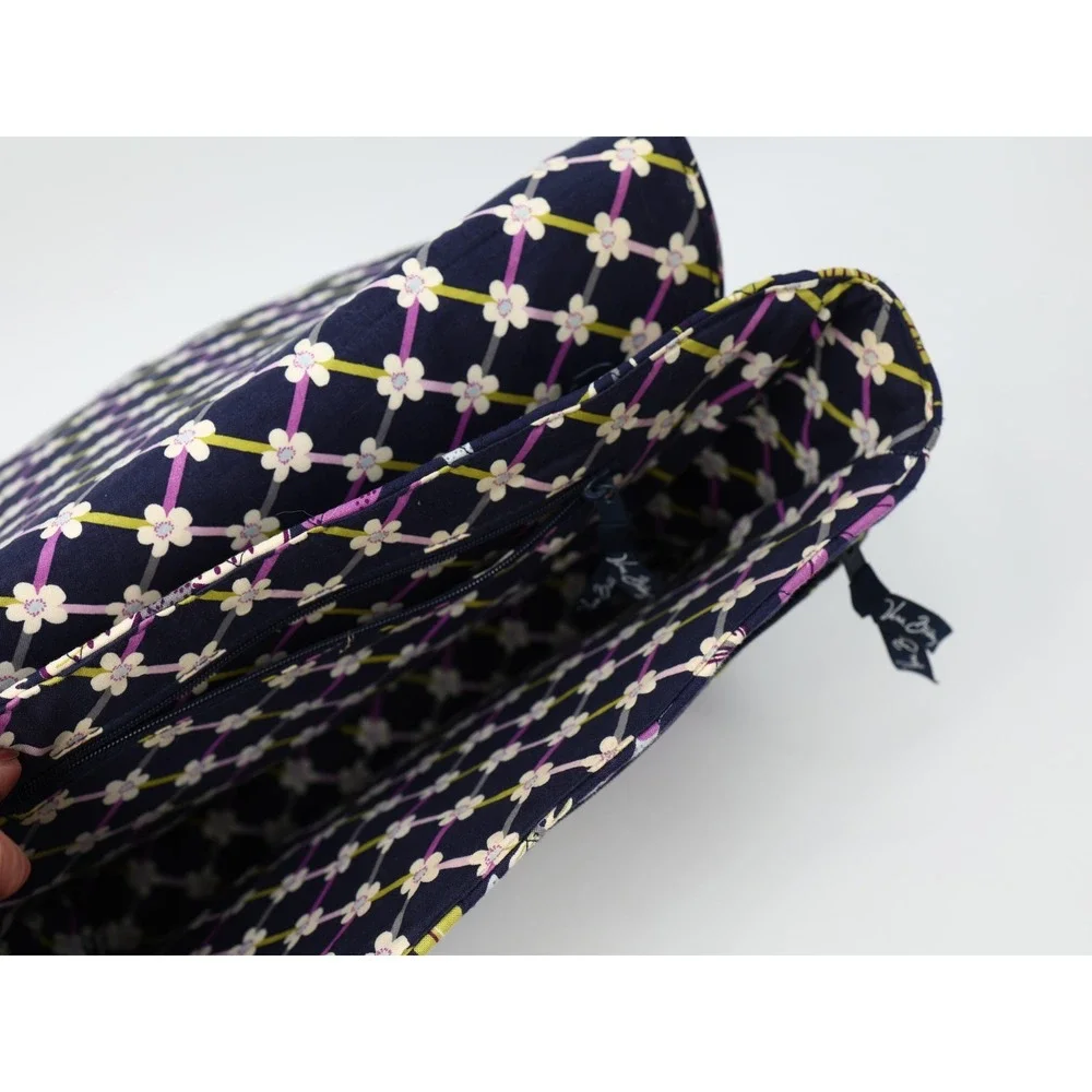 Vera Bradley Womens Crossbody Messenger Bag Floral Quilted Multicolor Adjustable